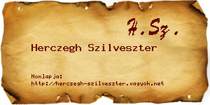 Herczegh Szilveszter névjegykártya